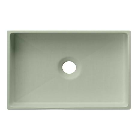 Jeker Thyme Green 21" Concrete Rectangle Floating Sink by mudd.concrete