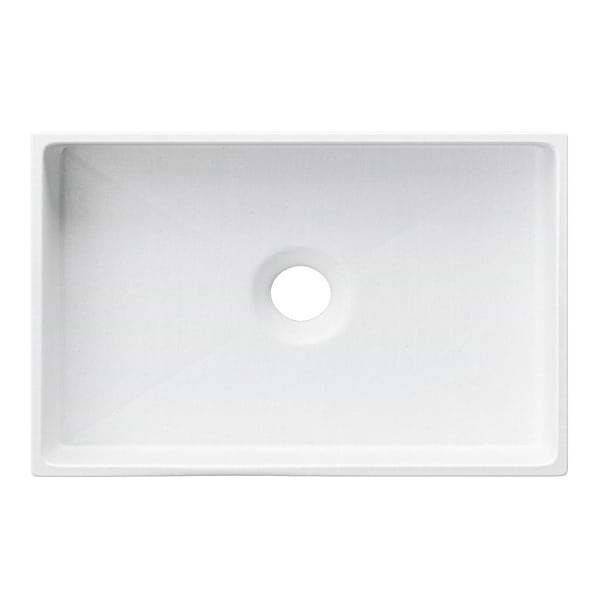 Jeker Cotton White 21" Concrete Rectangle Floating Sink by mudd.concrete