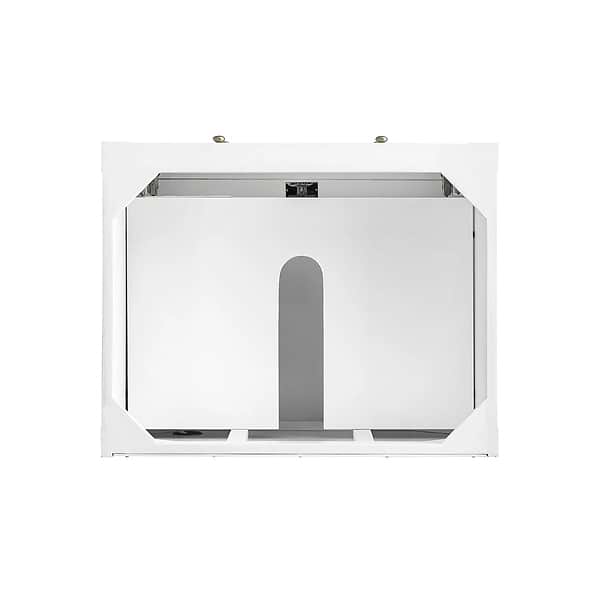 James Martin Vanities Breckenridge Bright White 30" Single Vanity with White Zeus Quartz Top and Backsplash