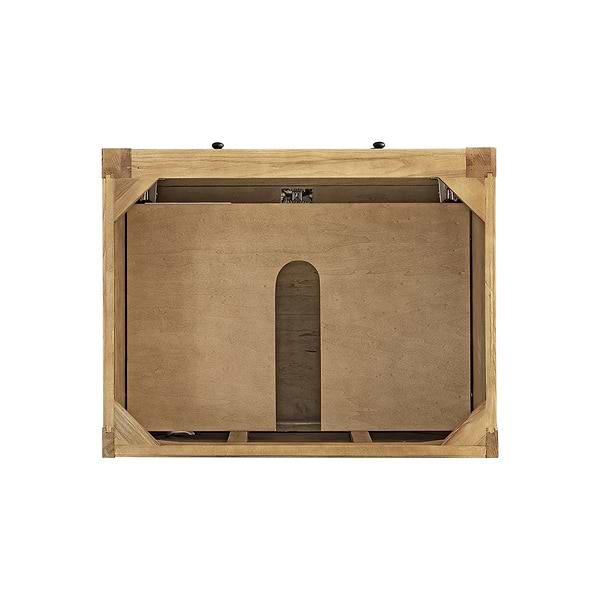 James Martin Vanities Breckenridge Light Natural Oak 30" Single Vanity with White Zeus Quartz Top and Backsplash