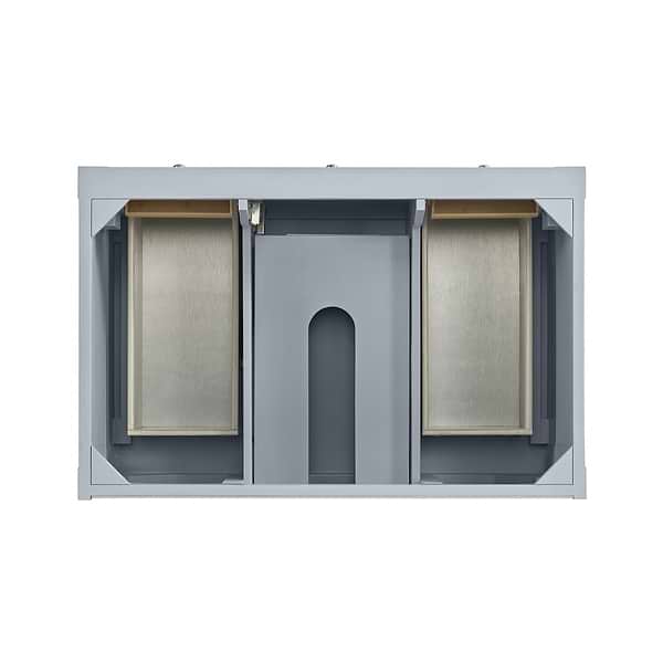 James Martin Vanities Breckenridge Serenity Blue 36" Single Vanity with Carrara Marble Top