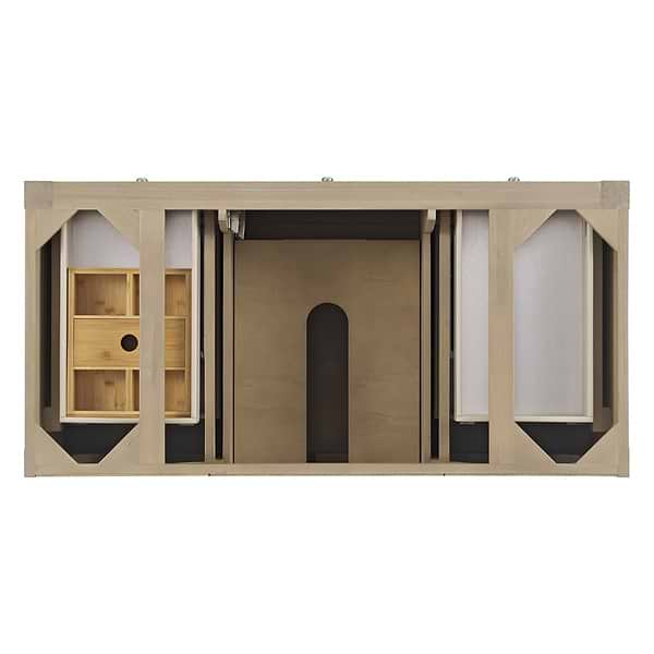 James Martin Vanities Breckenridge Whitewashed Oak 48" Single Vanity with White Zeus Quartz Top