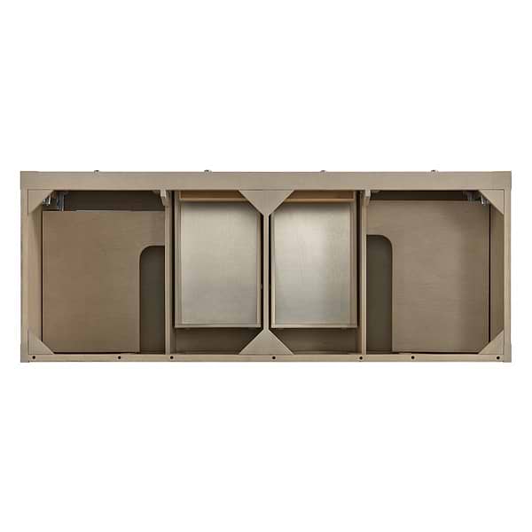 James Martin Vanities Breckenridge Whitewashed Oak 60" Double Vanity with Carrara Marble Top