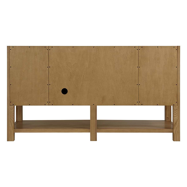 James Martin Vanities Breckenridge Light Natural Oak 60" Single Vanity with Carrara Marble Top
