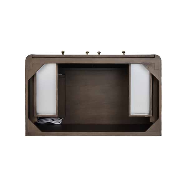 James Martin Vanities Gracyn Natural Ash 36" Single Vanity with White Zeus Quartz Top