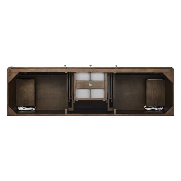 James Martin Vanities Gracyn Natural Ash 72" Double Vanity without Top