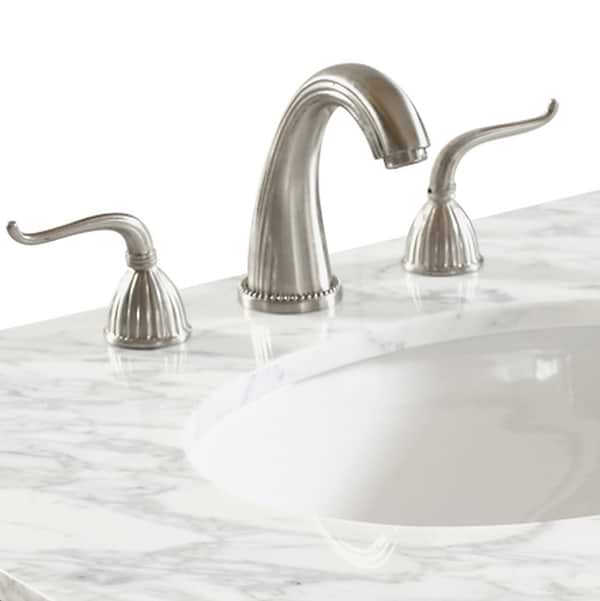Montair Gray 48" Single Vanity With Carrara White Marble Top