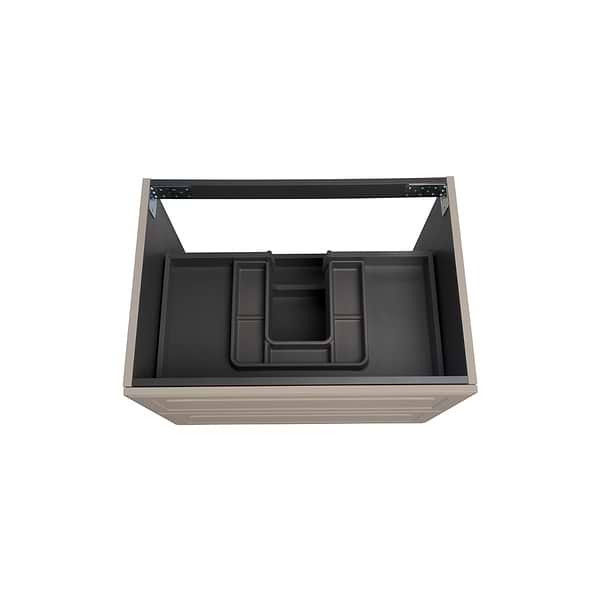 Alma Taupe 30" Vanity with Integrated White Solid Surface Top