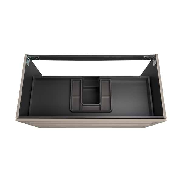 Alma Taupe 42" Vanity with Integrated White Solid Surface Top