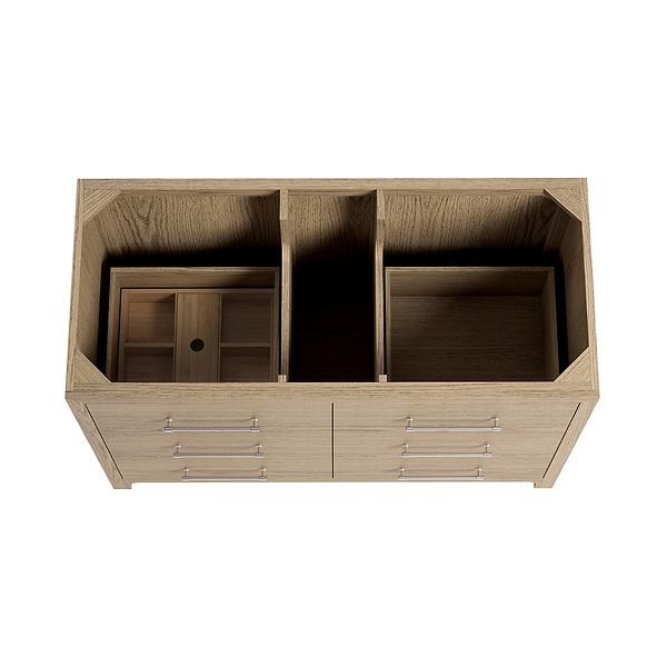 TileBar Studio Vanities Edison Medium Ash 48" Single Vanity without Top