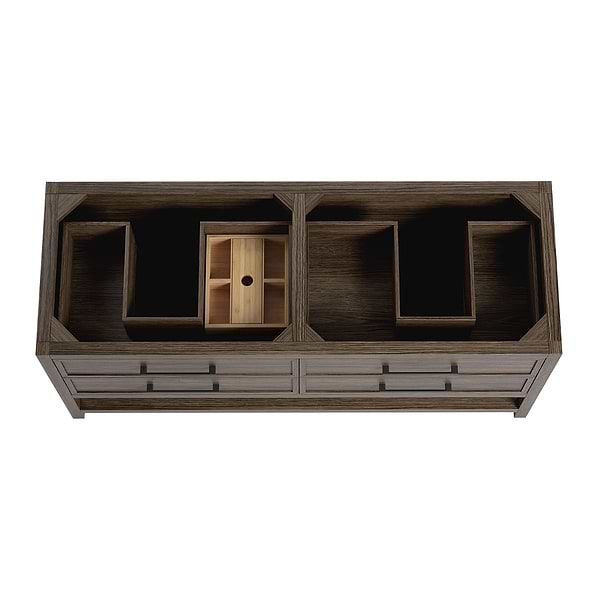 TileBar Studio Vanities Rowan Espresso Oak 60" Double Vanity without Top