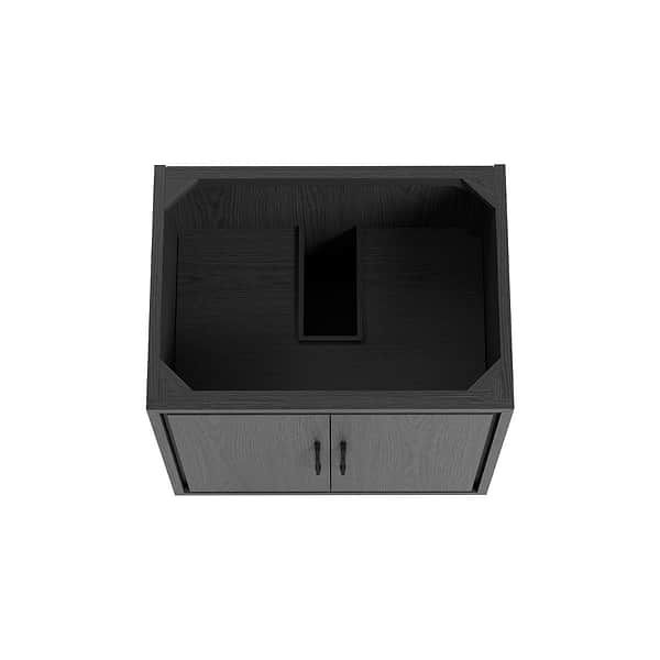Setton Ebony Oak 30" Single Vanity without Top by TileBar Studio Vanities, View 6, open zoomed image