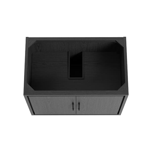 Setton Ebony Oak 36" Single Vanity without Top by TileBar Studio Vanities, View 6, open zoomed image