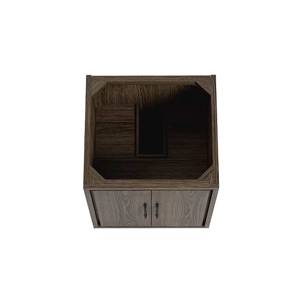 Setton Espresso Oak 24" Single Vanity without Top by TileBar Studio Vanities, View 6, open zoomed image