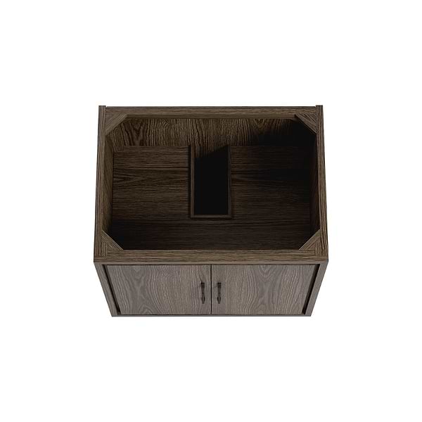 Setton Espresso Oak 30" Single Vanity without Top by TileBar Studio Vanities, View 6, open zoomed image