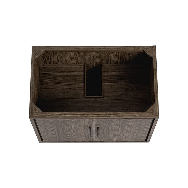Setton Espresso Oak 36" Single Vanity without Top by TileBar Studio Vanities, View 6, open zoomed image