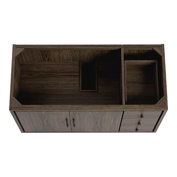 Setton Espresso Oak 48" Single Vanity without Top by TileBar Studio Vanities, View 6, open zoomed image