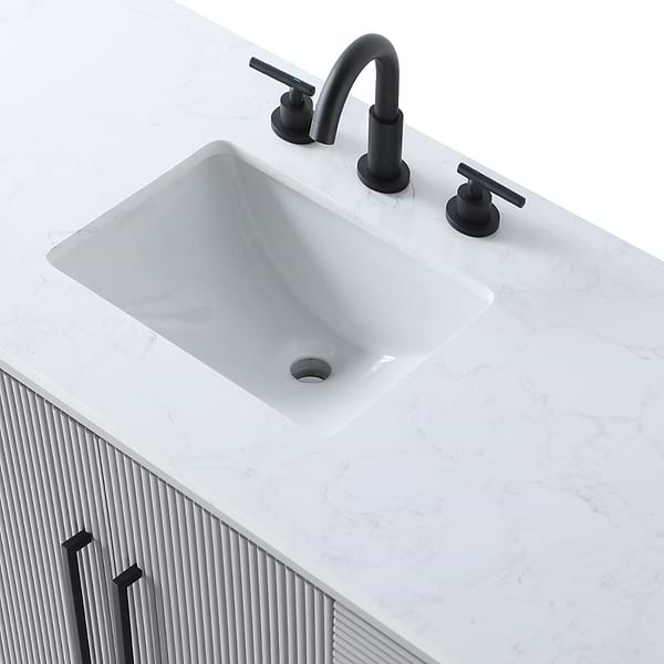 Juelle Gray 54" Single Vanity with Cultured Marble Top