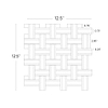 Twine Highstrung 1x3 Marble Polished Mosaic Tile