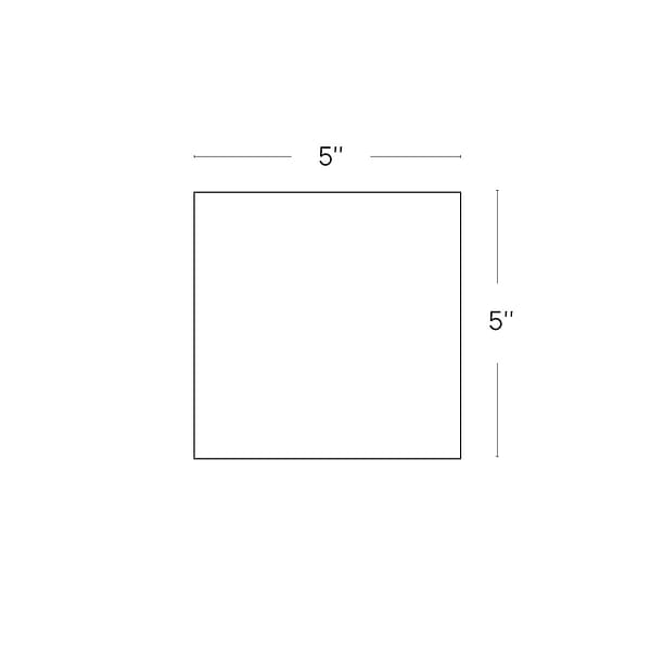 Stacy Garcia Valenova Deco White 5x5 Textured Matte Ceramic Tile