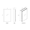 Vita Beveled 15x26" Rectangle Recessed or Wall Mounted Medicine Cabinet with Mirror