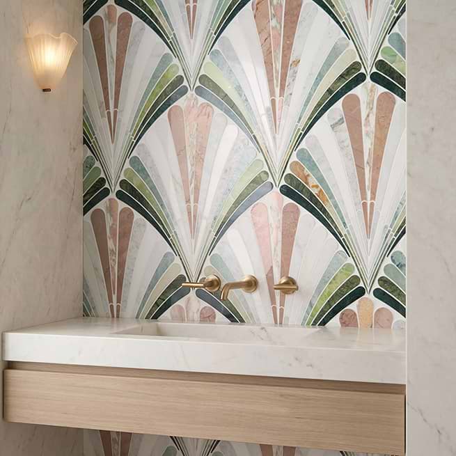ELEGANT, ORNATE MARBLE