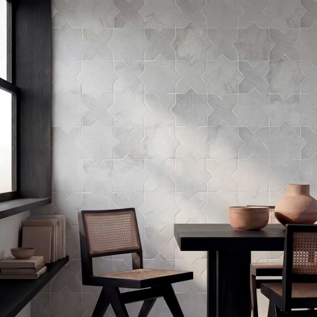 An old-world look with rustic notes