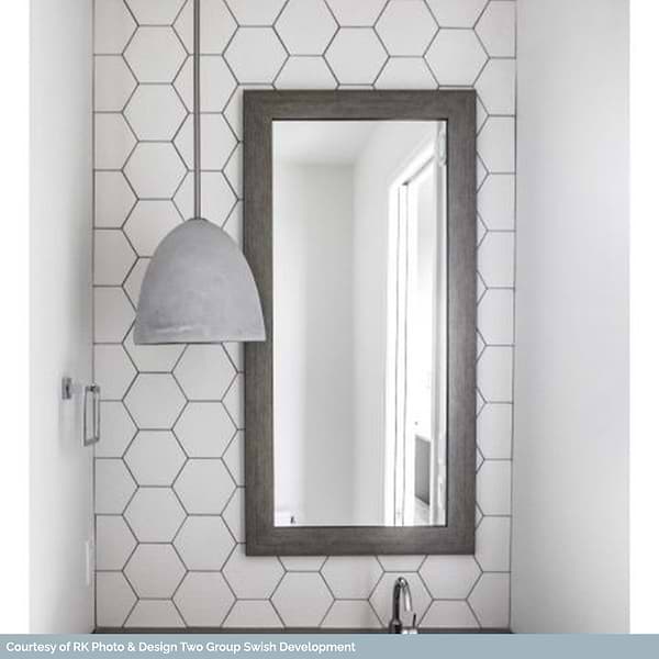 Exagoni Puro White 6x7 Hexagon Blanco Matte Ceramic Wall Tile