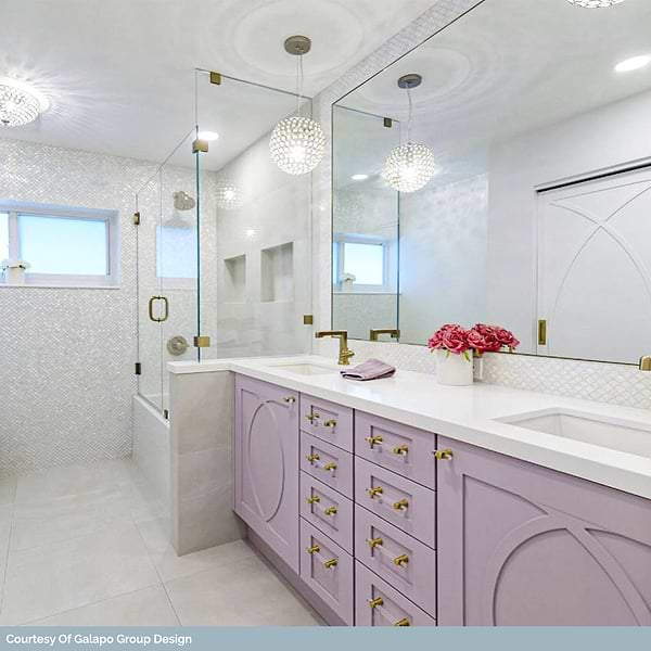 Oyster White 1" Pearl Shell Polished Mosaic Tile