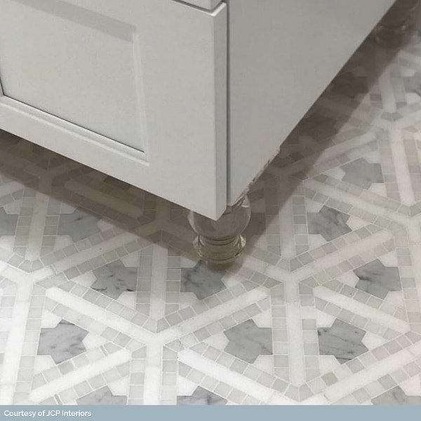 Winter Fresco White Polished Marble Mosaic Tile