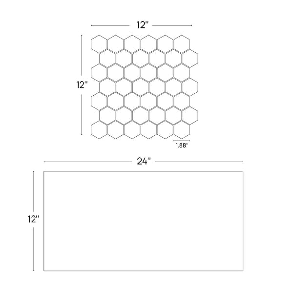 Wooden Beige 2" Hexagon Polished Marble Mosaic Tile