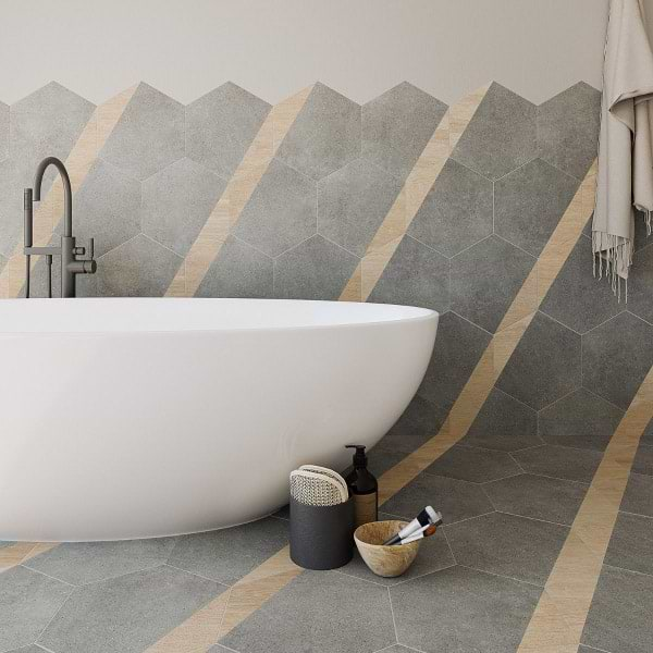 Shop Hexagon Bathroom Wall Tiles