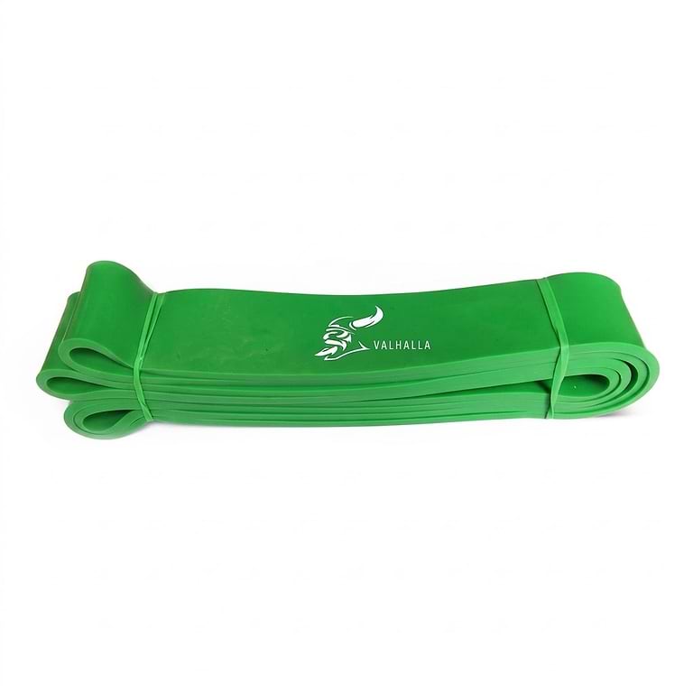 גומיית התנגדות מקצועית 45 מ"מ מבית Prime Motion בצבע ירוק לאימוני עומס יסף, כוח מקסימלי וסיוע ביומכני.