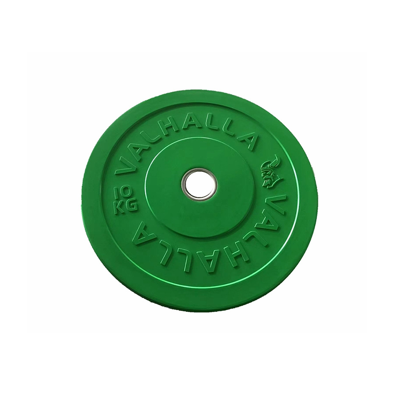 צלחת משקל 10 ק"ג צבעונית / Colored Virgin rubber bumper plate 10kg