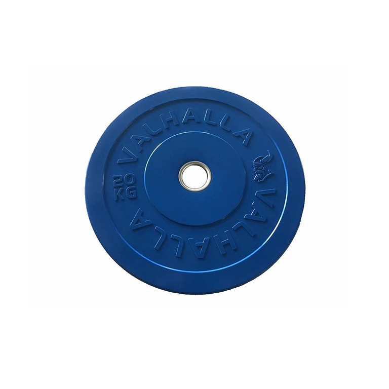 צלחת משקל 20 ק"ג צבעונית / Colored Virgin rubber bumper plate 20kg