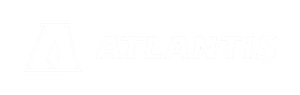Atlantis Logo horizontal All white