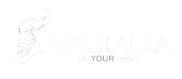 VALHALLA - לוגו שחור לבן אפור