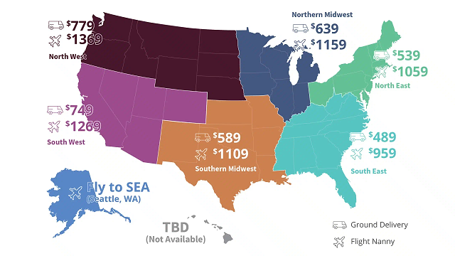 Zone Delivery Pricing Map
