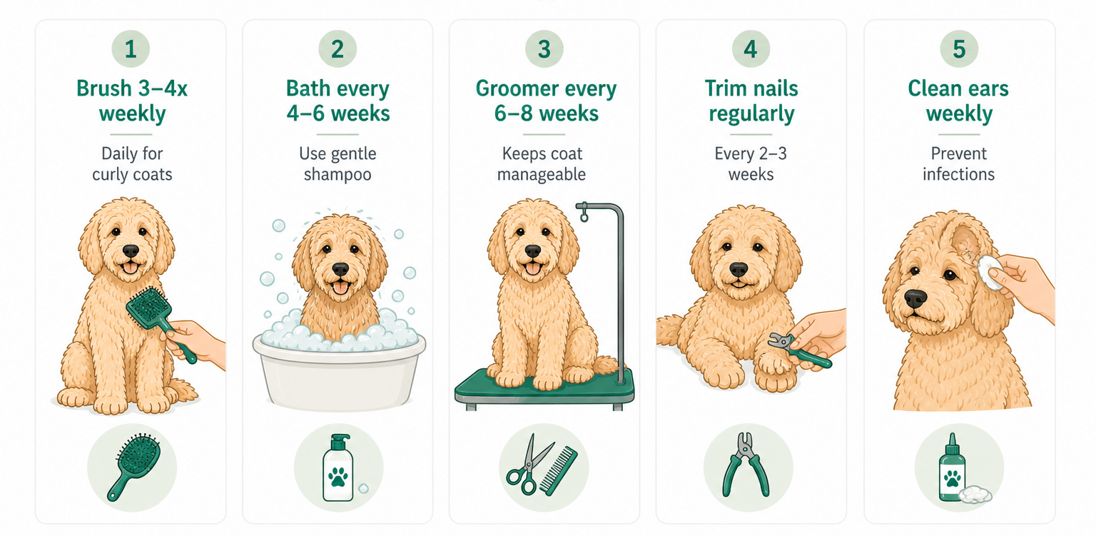 Goldendoodle Grooming Guide: Tips for a Healthy Coat