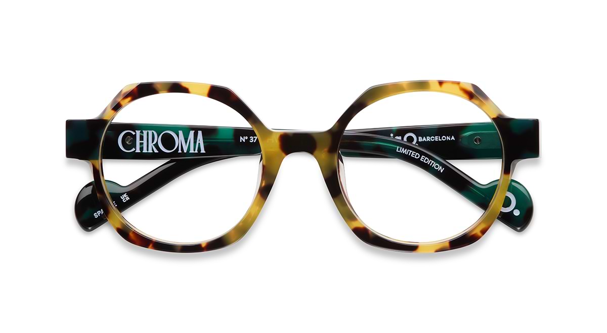 Lunettes Etnia Barcelona Belgrade – Violet/Turquoise Sans Monture, Neuves