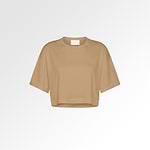 T Shirt Iconic Cropped SKU H1 101 03 Biscotto