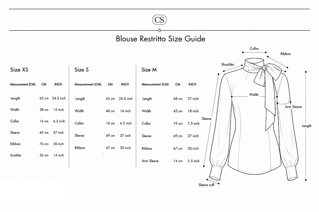 Size Guied Blouse Restritto Size Guied Blouse Restritto