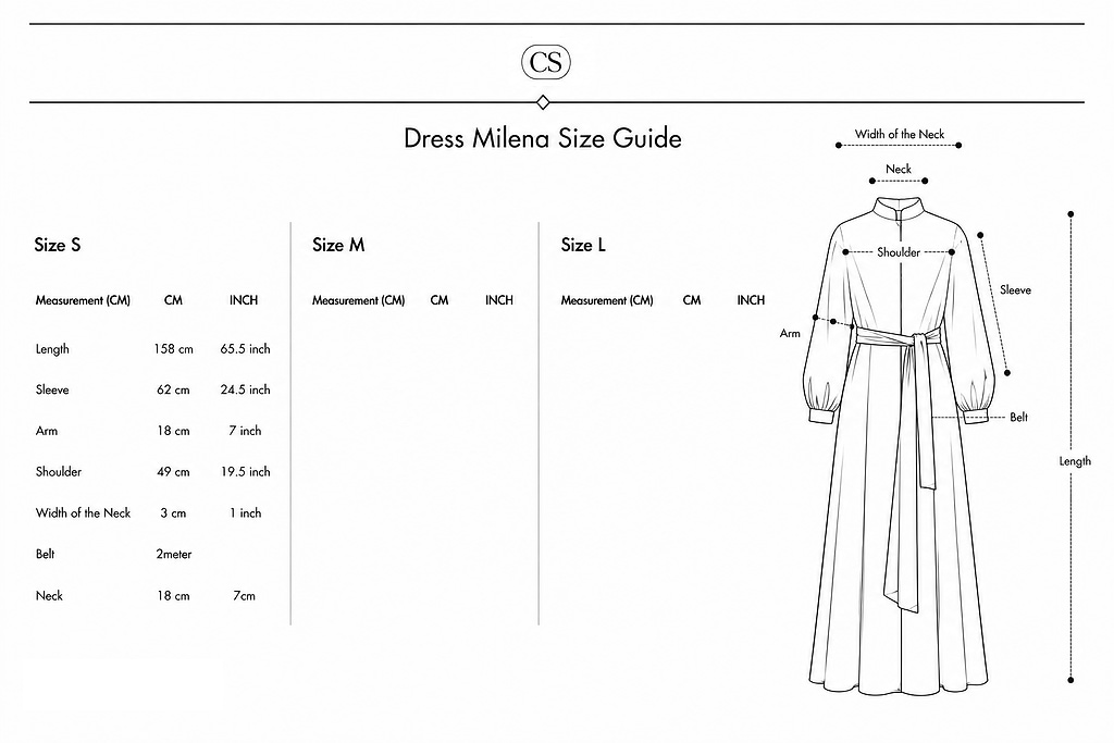 Size Guied Dress Milena