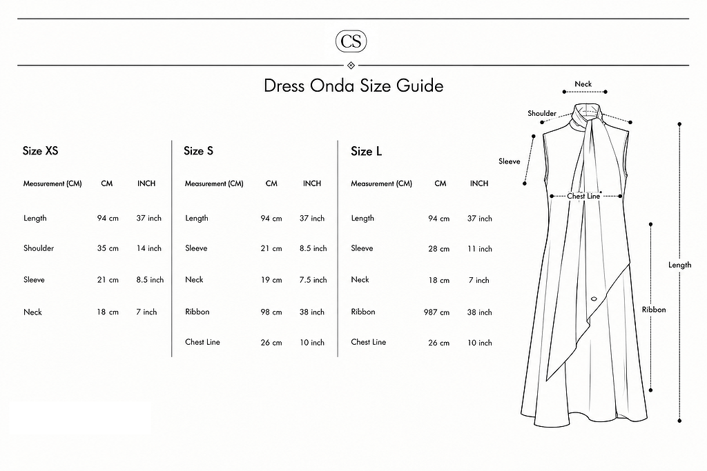 Size Guied Dress Onda Size Guied Dress Onda