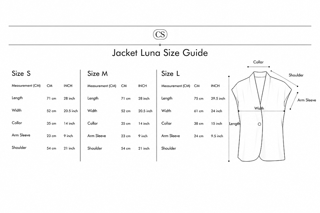 Size Guied Jacket Luna