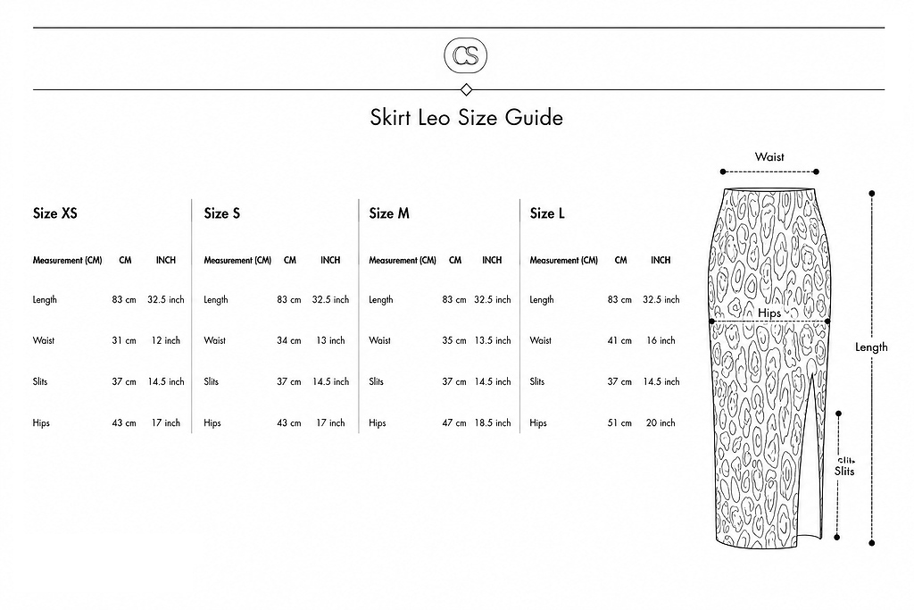 Size Guied Skirt Leo Size Guied Skirt Leo