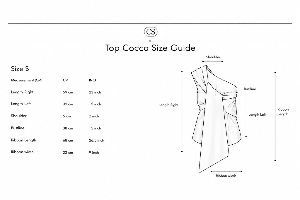 Size Guied Top Cocca Size Guied Top Cocca