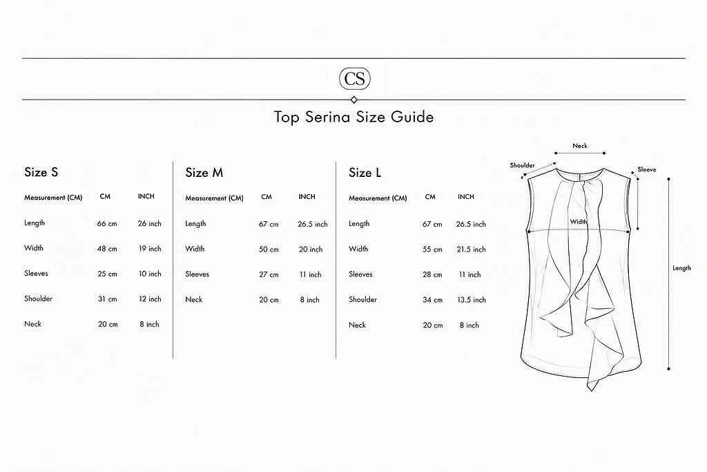 Size Guied Top Sirena Size Guied Top Sirena