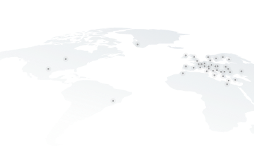 World map showing Nextbase global presence with distribution points