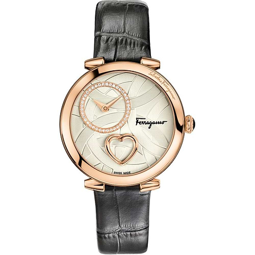 שעון Salvatore Ferragamo לנשים עם יהלומים